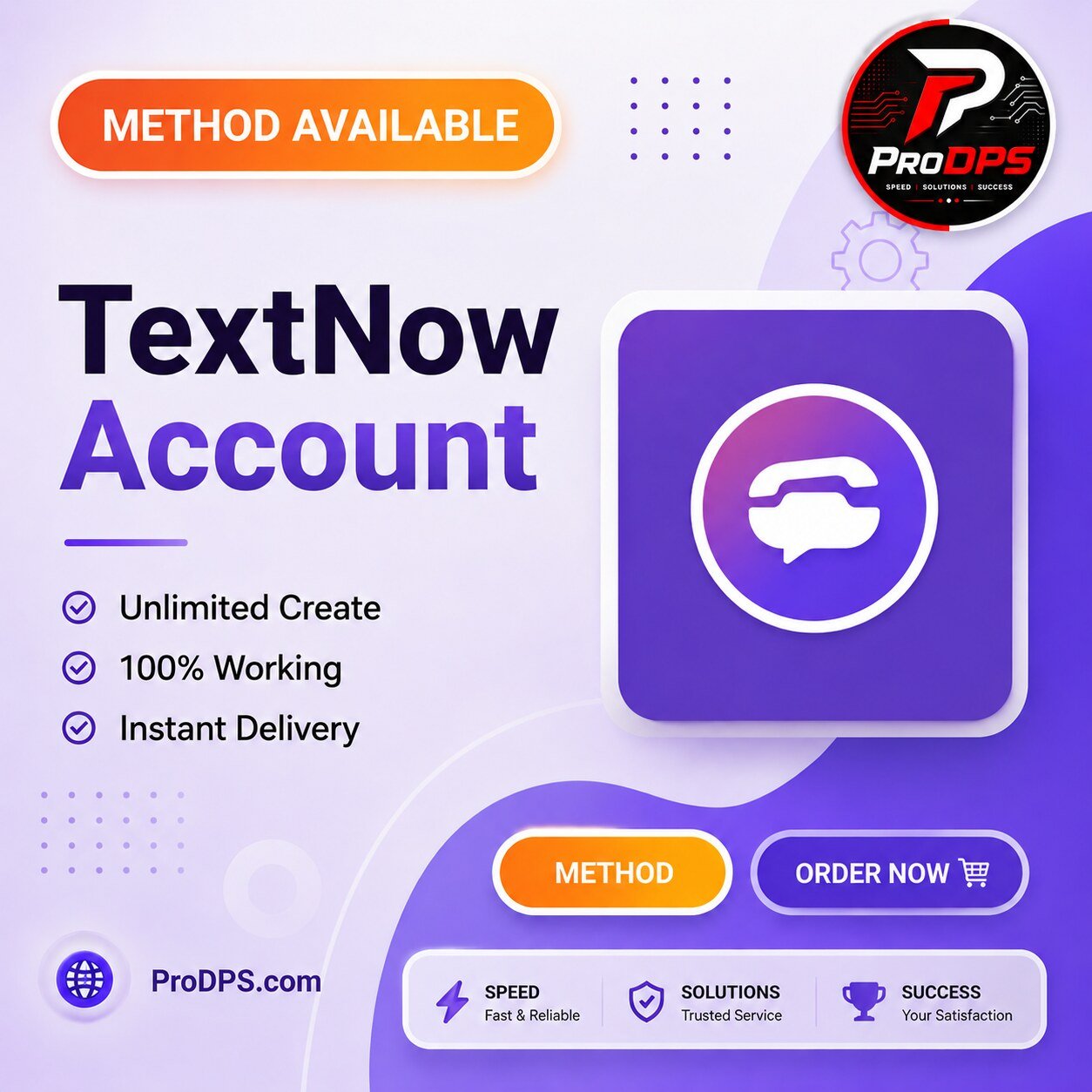 TextNow Unlimited Account Create Method